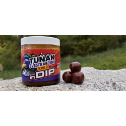 BM Carp Baits Tuňák, švestka & červ + chilli, chytačky v dipu